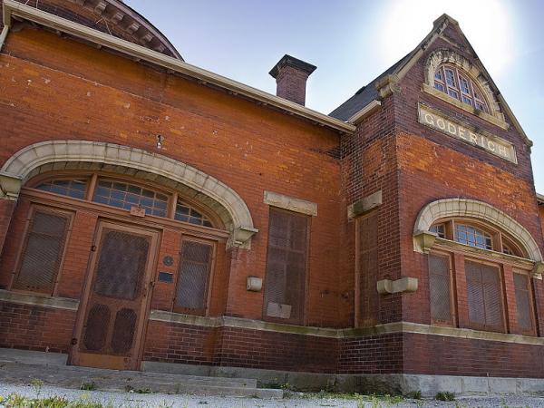 Goderich Train Station Lake Huron Shoreline - Open Book Explorer Tours
